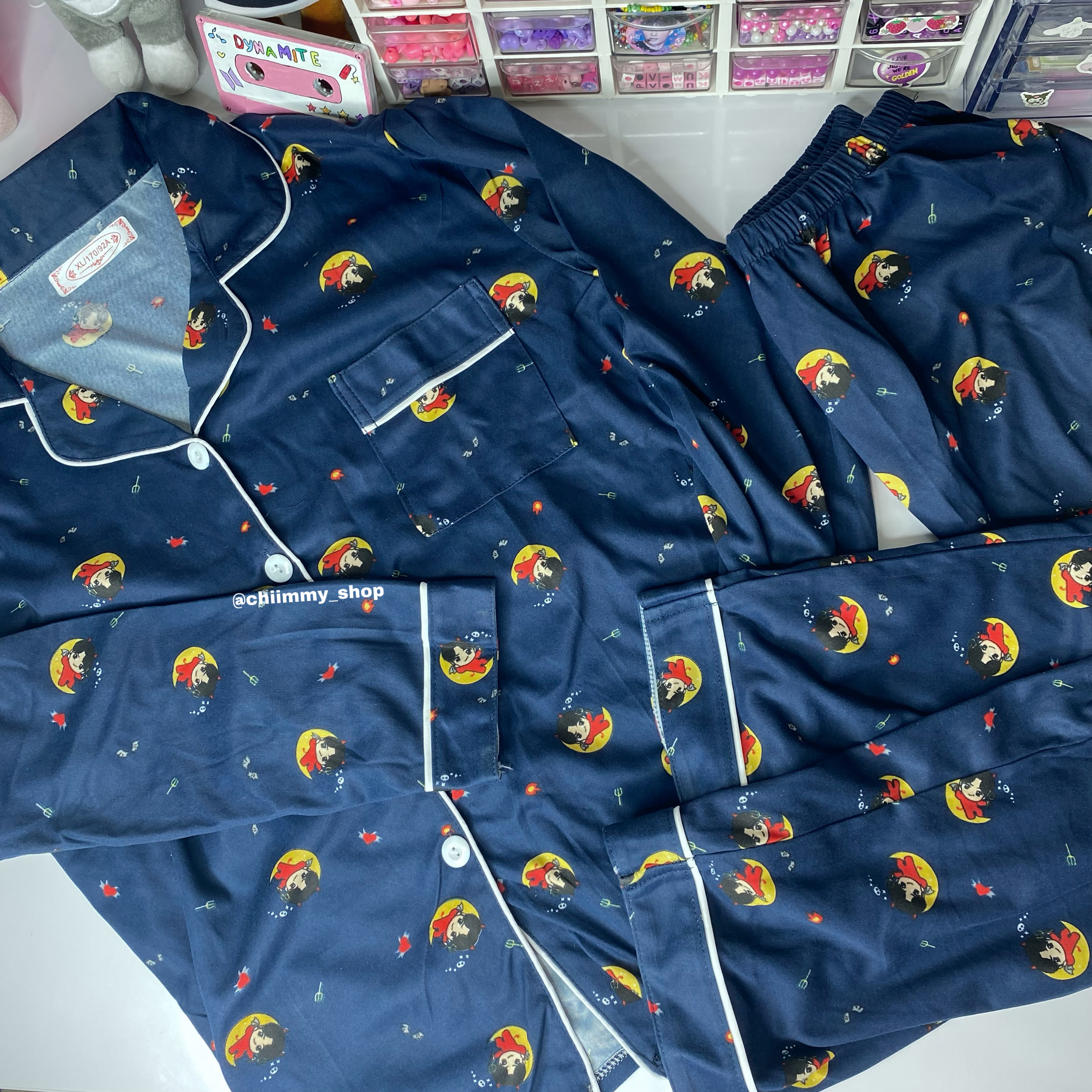 لباس خواب مرچ های کپی جین