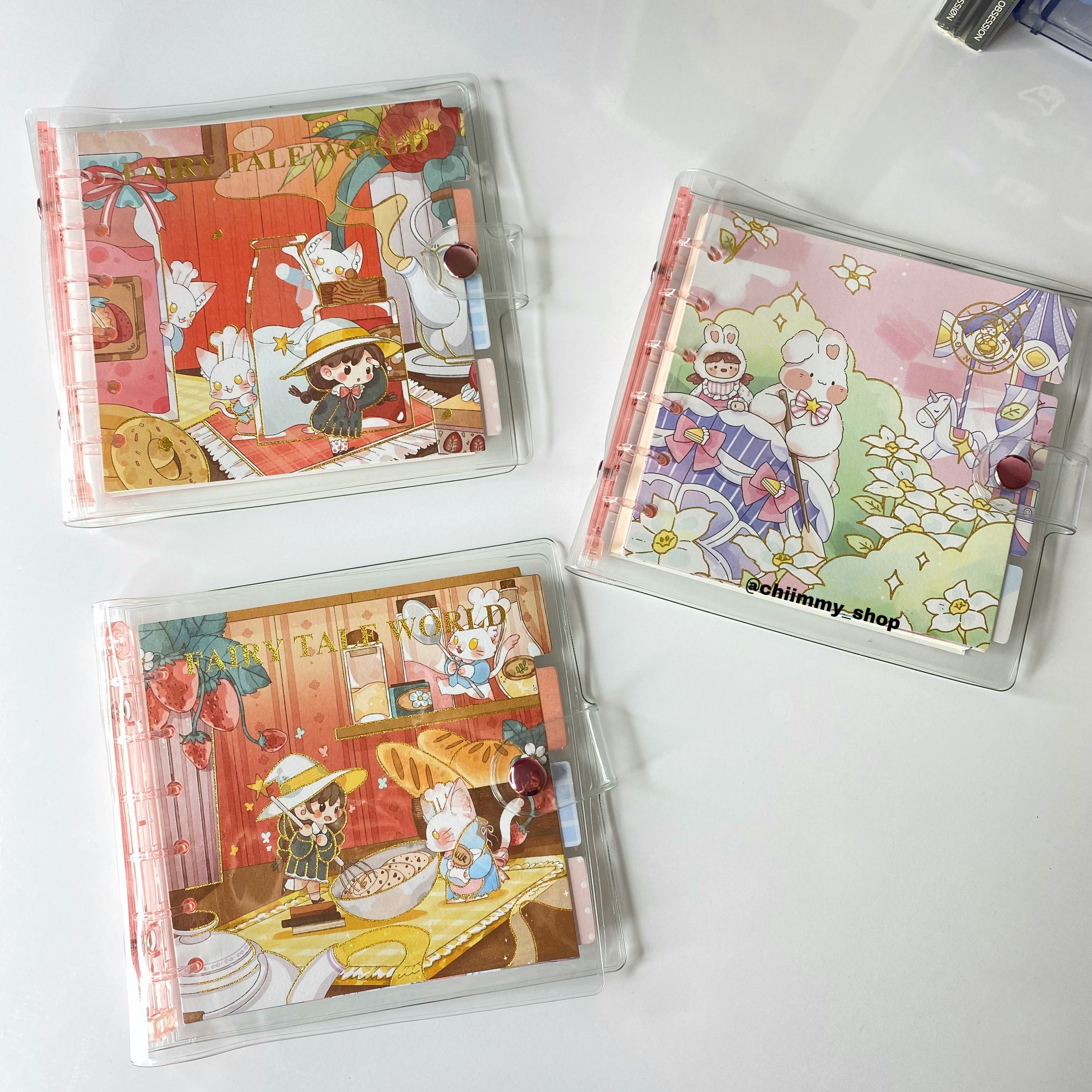 کلاسور شفاف مربعی