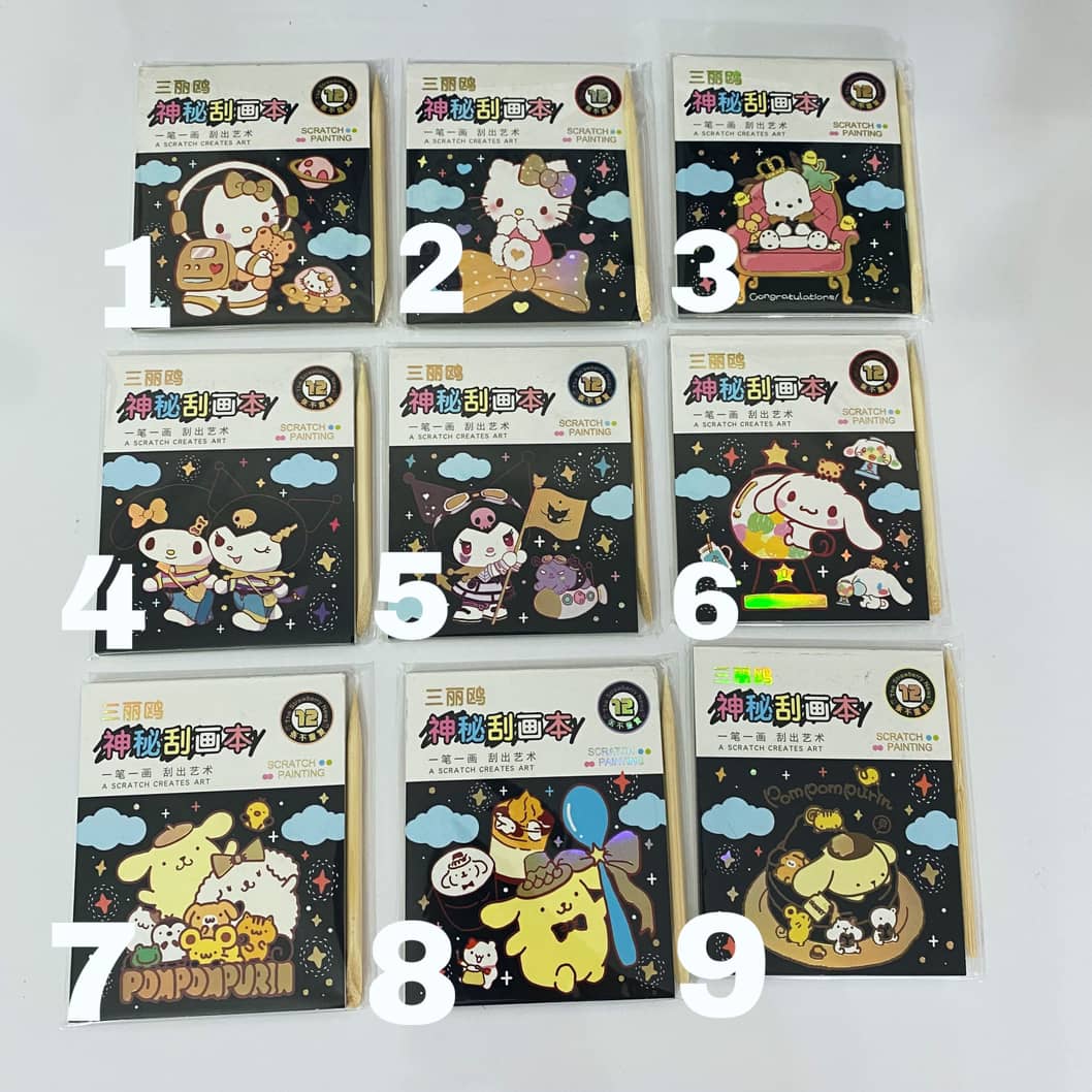 دفترچه ذغالی سانریو