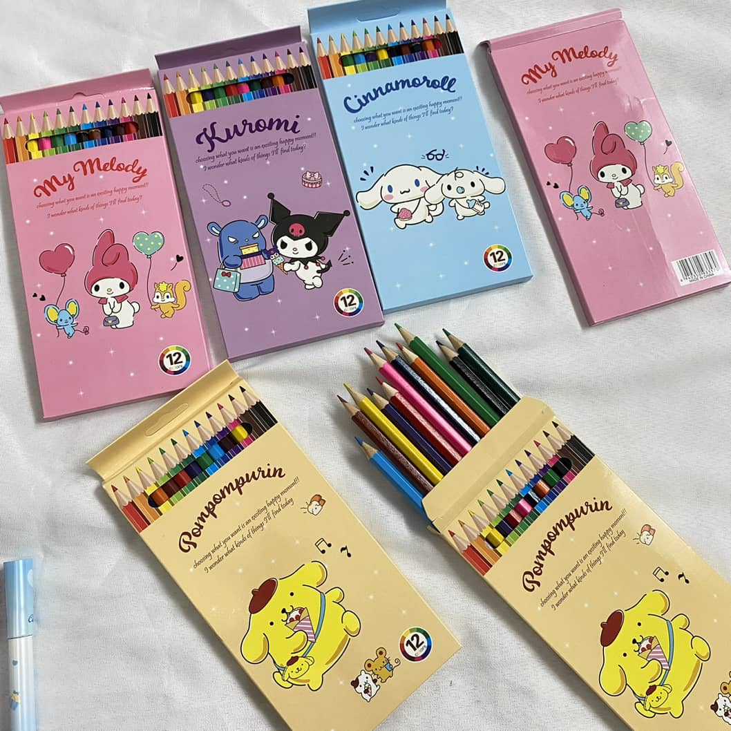 مداد رنگی 12تایی سانریو