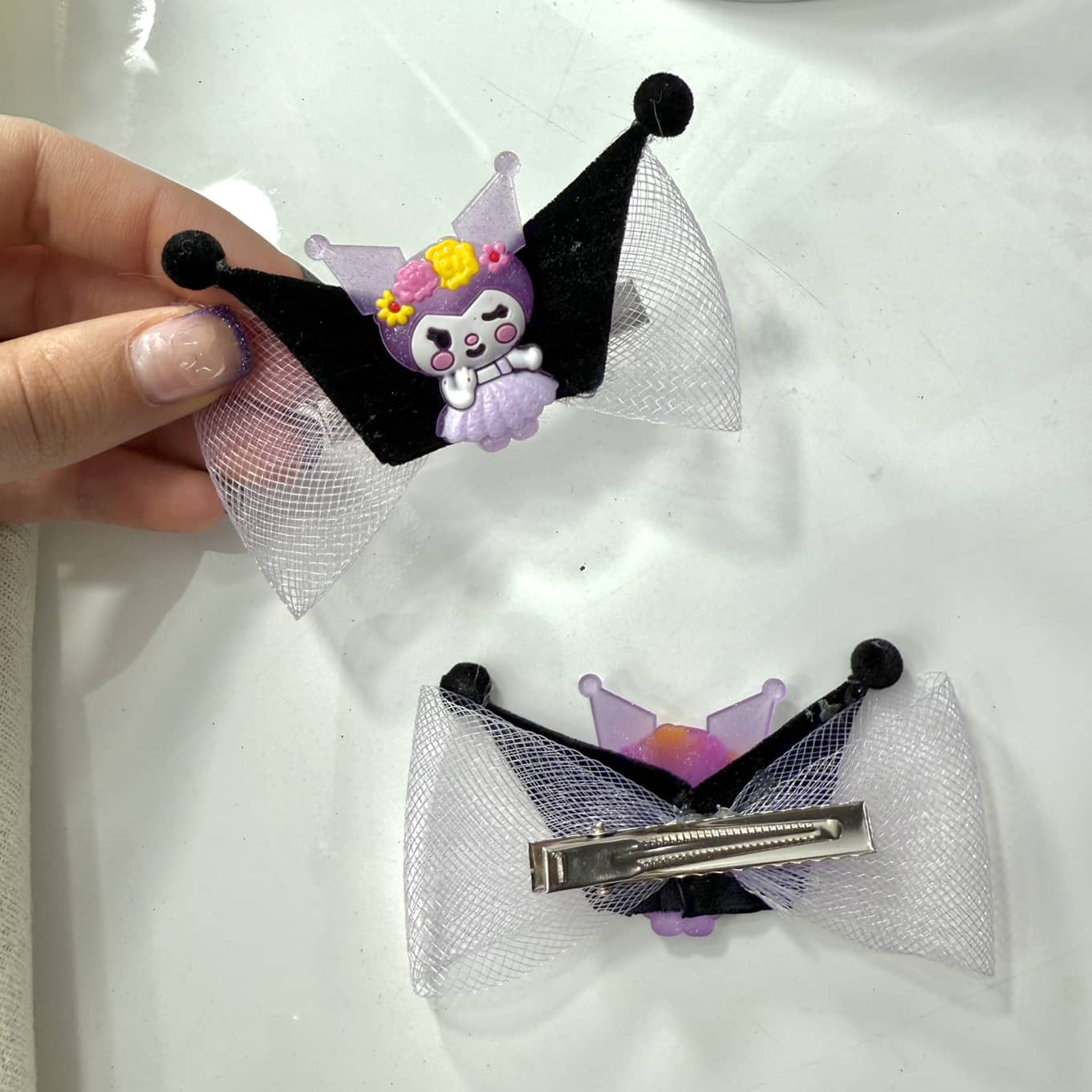 گیره مو کرومی