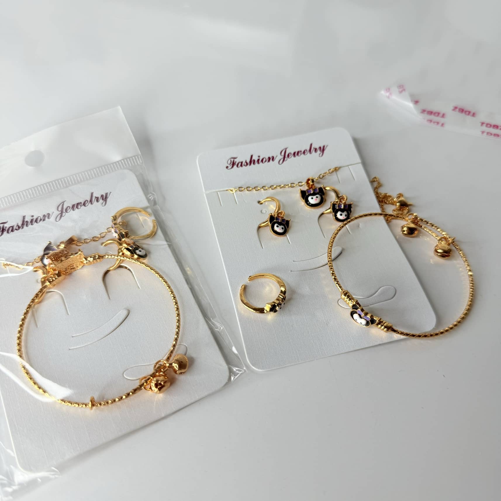 ست گردنبند انگشتر کرومی