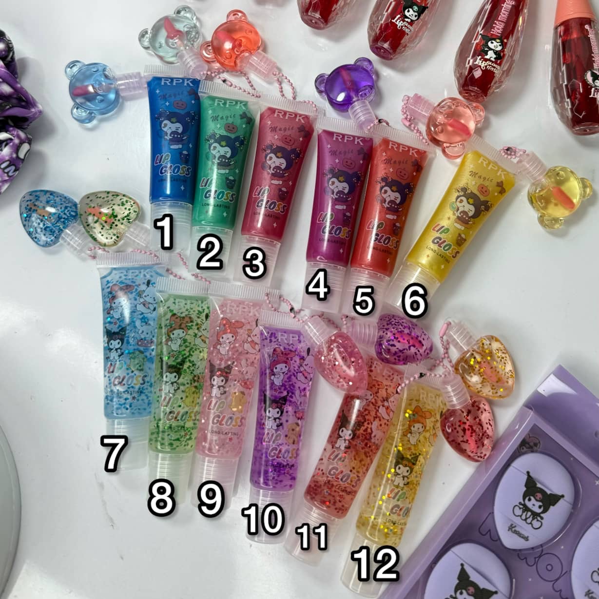 برق لب کرومی آویز دار